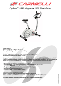 Cyclette 9530 Magnetica GPS Hand-Pulse - Shop