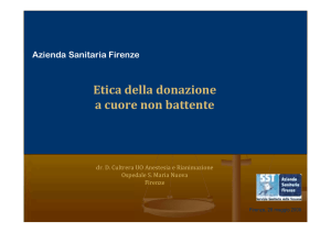 Etica della donazione a cuore non battente - Siti-Isic