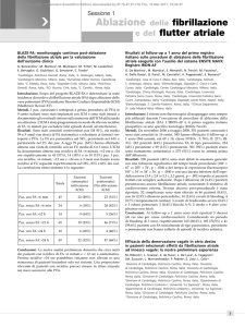 Ablazione della fibrillazione e del flutter atriale
