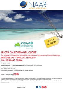 nuova caledonia nel cuore