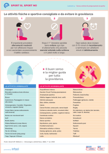 Attività fisiche e sportive consigliate e da evitare in gravidanza