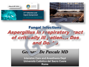 Gennaro De Pascale MD Intensive Care and Anesthesia Dept