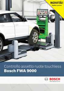 Controllo assetto ruote touchless Bosch FWA 9000