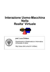 Interazione Uomo-Macchina Nella Realta` Virtuale