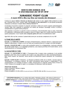 CS JURASSIC FIGHT CLUB DVD e Blu-ray