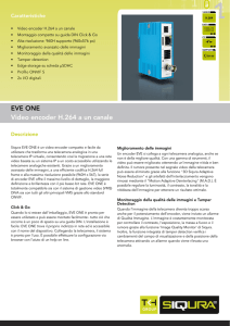 EVE ONE Video encoder H.264 a un canale