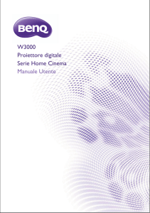 W3000 Proiettore digitale Serie Home Cinema Manuale Utente