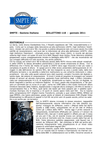 SMPTE - Sezione Italiana BOLLETTINO 118