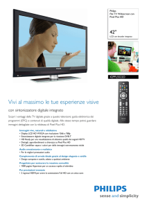 42PFL5522D/12 Philips Flat TV Widescreen con Pixel Plus HD