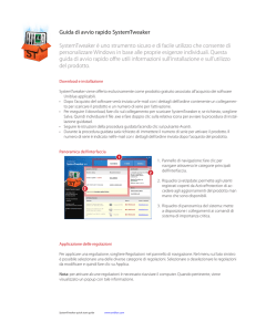 Guida di avvio rapido SystemTweaker SystemTweaker è