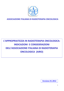 Documento Appropriatezza AIRO - AIRO associazione italiana