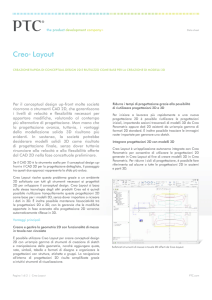 Creo® Layout - Parametric design Srl