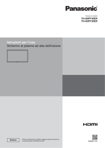 Istruzioni per l`uso Schermo al plasma ad alta definizione