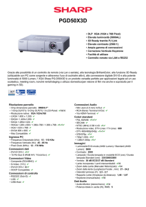 PGD50X3D-Data/Video proiettori - Sharp Electronics