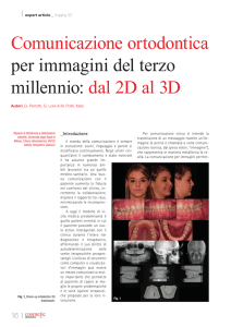 Comunicazione ortodontica per immagini del terzo millennio: dal 2D