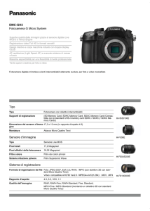 DMC-GH3 Fotocamera G Micro System Tipo Sensore d`immagine