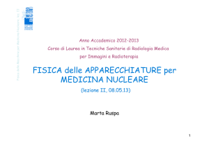 FISICA delle APPARECCHIATURE per MEDICINA NUCLEARE