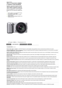NEX-5 Fotocamera digitale a obiettivo intercambiabile