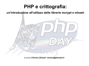 PHP e crittografia: