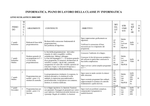 programmazione didattica