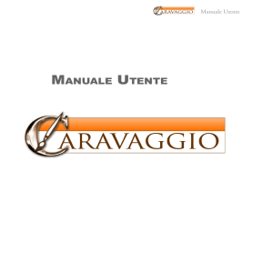 manuale utente - Caravaggio Rendering Software