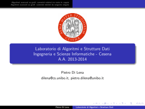 Laboratorio di Algoritmi e Strutture Dati Ingegneria e Scienze