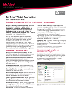 McAfee® Total Protection con SiteAdvisor™ Plus