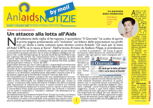 Un attacco alla lotta all`Aids