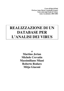 analisi dei virus