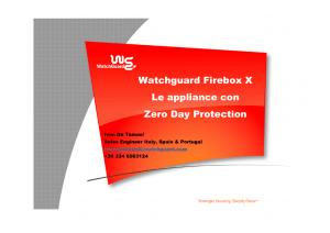 Watchguard Firebox X Le appliance con Zero Day