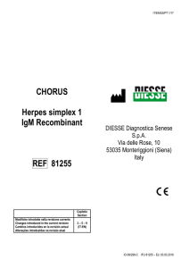 CHORUS Herpes simplex 1 IgM Recombinant REF 81255