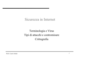 Sicurezza in Internet - Home page laboratorio di telematica