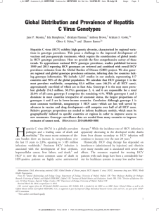 Global Distribution and Prevalence of Hepatitis C Virus Genotypes