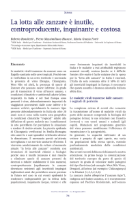 La lotta alle zanzare è inutile, controproducente, inquinante e