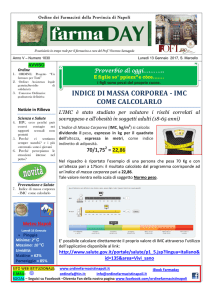 indice di massa corporea - imc come calcolarlo