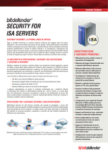 Security for iSA ServerS