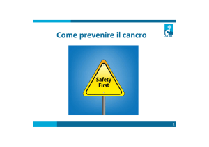 La prevenzione del cancro