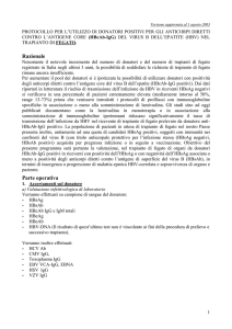 Protocollo HBcAb fegato - settembre 2003 - versione PDF