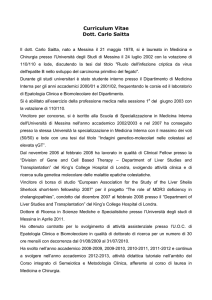 CV Dott. C. Saitta - Università degli Studi di Messina