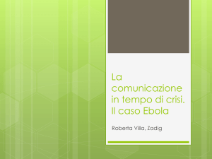 La comunicazione in tempo di crisi. Il caso Ebola