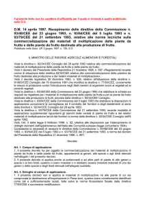 D.M. 14 aprile 1997. Recepimento delle direttive della Commissione