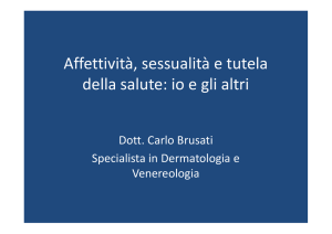 Affettività, sessualità e tutela della salute: io e gli altri