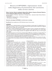 Carcheri, Ricerca di HPV DNA e tipizzazione Virale, 2003