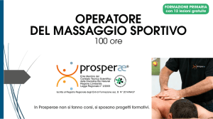 operatore del massaggio sportivo