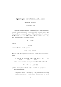 Sproloquio sul Teorema di James