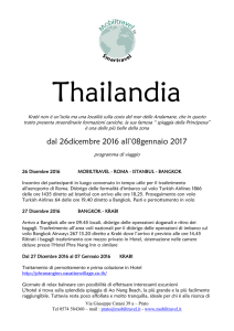 Thailandia Fine Anno 2016