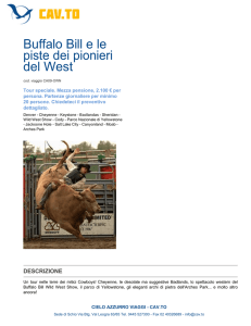 Buffalo Bill e le piste dei pionieri del West