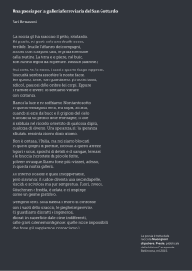 Una poesia per la galleria ferroviaria del San Gottardo