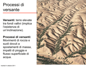 Processi di versante