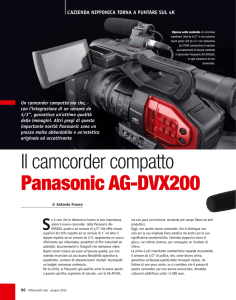 Il camcorder compatto Panasonic AG-DVX200